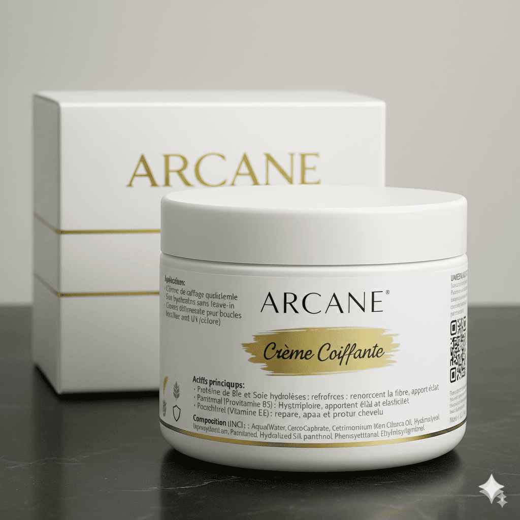 Crème Coiffante Cheveux – Lissante & Nourrissante