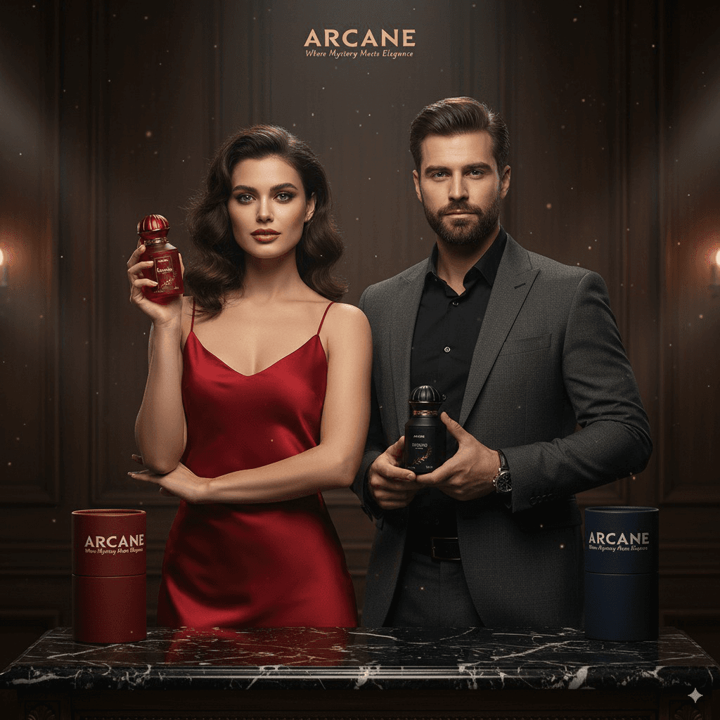 Luxury skincare products on display